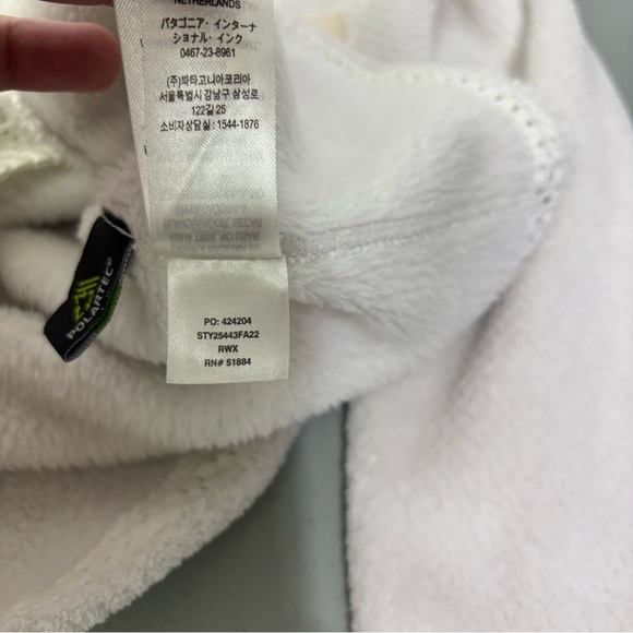 Patagonia Re-Tool Snap T Pullover Sweatshirt Jacket Soft Women's Small Ivory - Picture 9 of 11